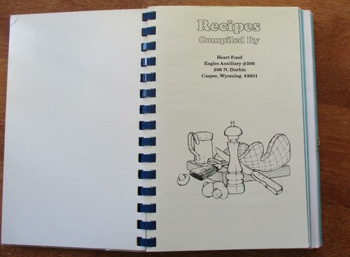 Eagles Auxiliary Heart Fund Cookbook Casper WY 345 pgs - Picture 3 of 5