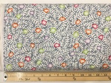 Free Spirit Kaffe Fassett February 2021 Moss Flower Fabric 184 White - Per Yard