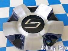 Sacchi Wheels 62 Metal Center Cap C56506 Silver Black Qty. 1