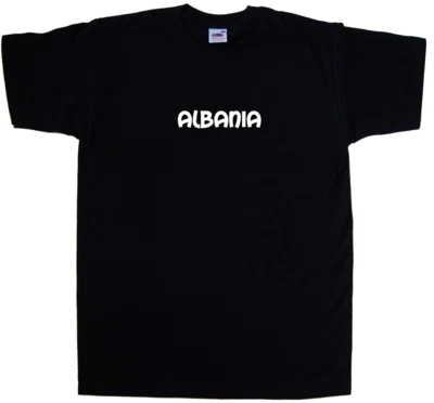 Albania Grunge Bandiera T-Shirt Shqipëria Calcio Albanese