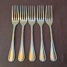 Update REGENCY 18/8 Stainless Flatware 7 ½” Dinner Fork Lot of 5 Forks