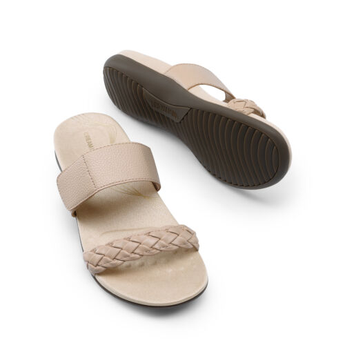 US Women Arch Support Slides Sandals Lightweight Adjustable Straps Flat Sandals - Picture 26 of 39