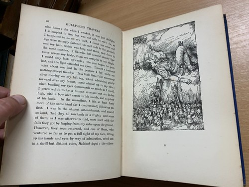 C1920s Jonathan Swift "Gulliver's Travel" Ficción ilustrada libro antiguo (P5) - Imagen 9 de 19