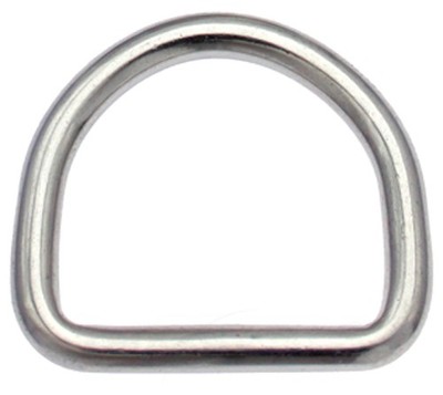10 St. D-Ringe 50mm x46x6,0 EDELSTAHL Niro Halbrund Ring D Ring D-Ring D Ringe
