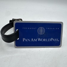 Vintage Pan Am Frequent Traveller Worldpass Collectible Luggage Tag Card