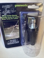 Pressure Sprayer Brass Turbo Nozzle 3100 PSI Greenworks Brand New In Box