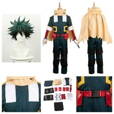 Costume cosplay My Hero Academia 7:Midoriya Izuku uniforme Halloween + parrucca set completo