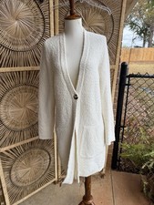J Jill ivory long Line Cozy sweater Size SP
