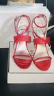 GUESS Womens Red Transparent Felecia Almond Stiletto Heeled Sandal 8.5 — photo 5