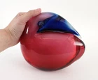 Large Vintage GAMBARO & POGGI Murano Italian Art Glass TOUCAN BIRD Sculpture NR