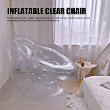^^ Clear Blow Up Chair With Ergonomic Design For Relaxing Indoor Use