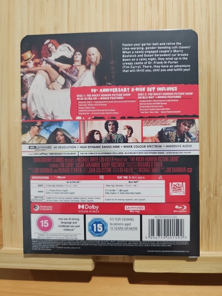 The Rocky Horror Picture Show Limited Edition Steelbook 4k + Blu-ray - image 2 of 4