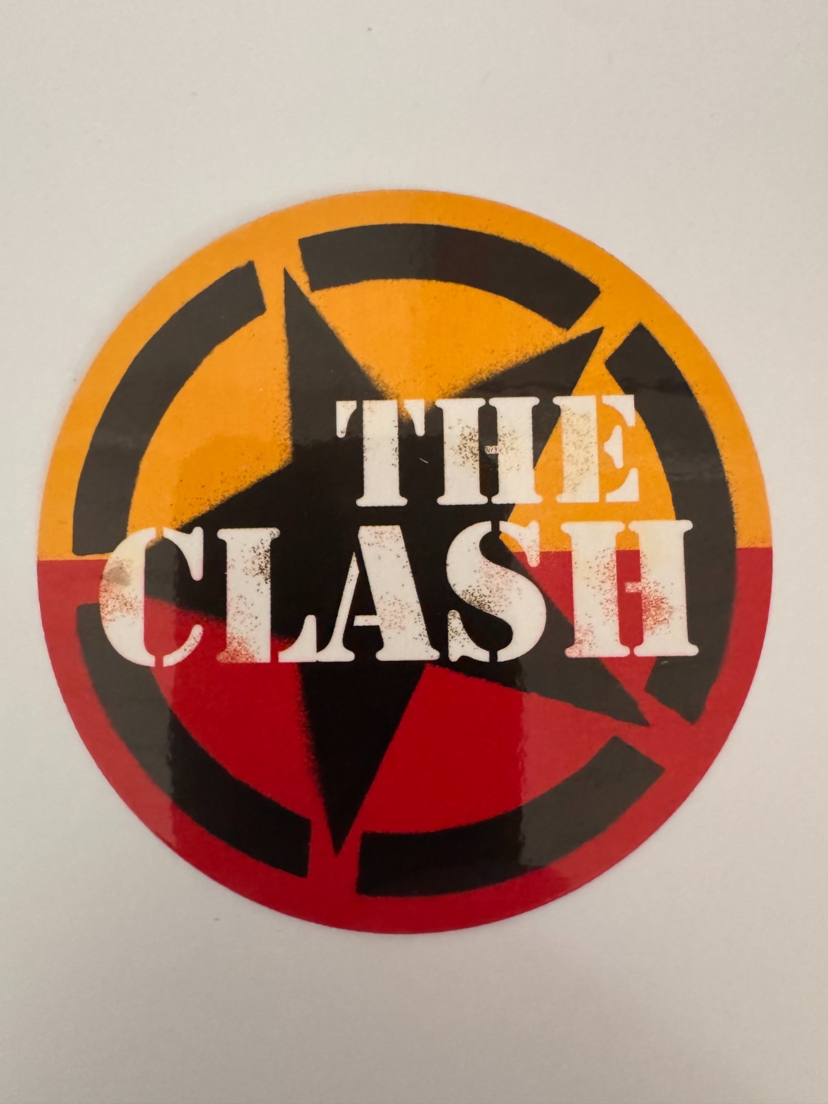 The Clash - authentic promotional sticker - The Singles album