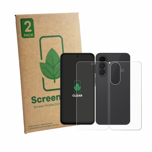 2X Screenleaf Displayschutzfolie FüR Samsung Galaxy A27 5G (Display+RüCkseite) N-image