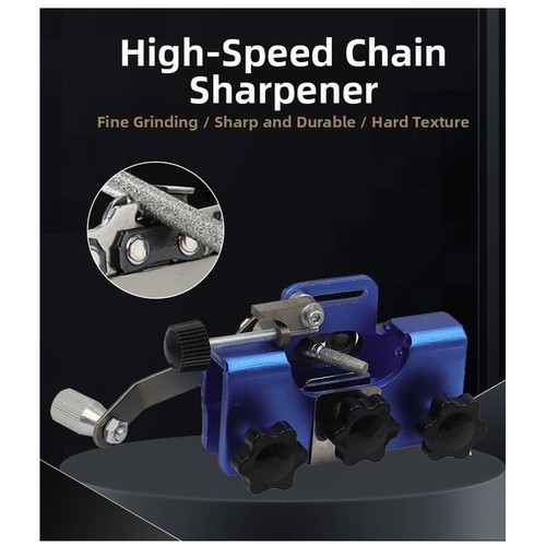 Portable Hand Chain Grinder With 3 HSS Grinding Heads For Chainsaw Sharpening - Zdjęcie 4 z 24