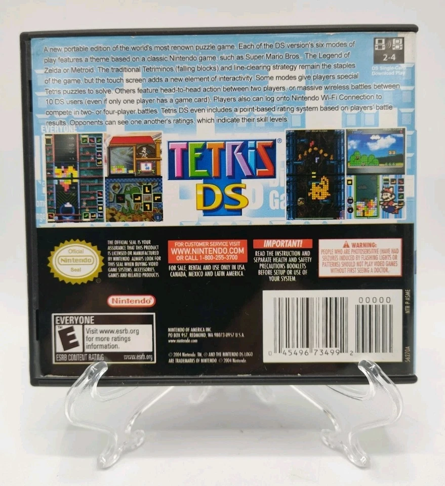 Tetris DS - (Nintendo DS, 2006) *CIB* Great Condition* Tested! FREE SHIPPING!!! - Image 2 of 4