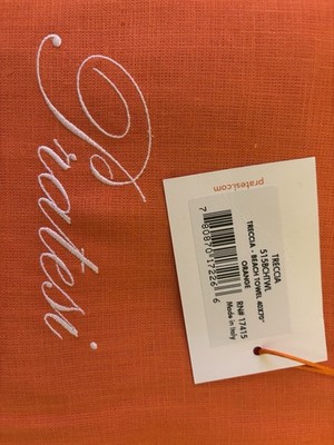 PRATESI Treccia Beach Towel - Orange