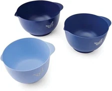 Dolly Parton Mixing Bowl Set, 3 Piece 3 Sizes Blue