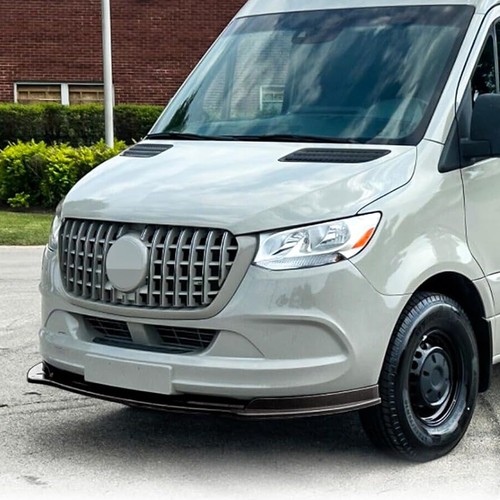 For 2019-2025 Mercedes Sprinter W907 Front Lower Splitter Lip 3pcs Gloss Black - Picture 3 of 14