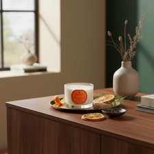 Image of ORANGE, CEDARWOOD & CLOVE CANDLE 70G