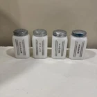 4 Vintage Milk Glass Square Shakers ~ Salt Pepper Flour Sugar ~ Farmhouse