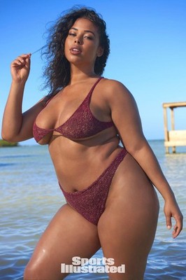 Plus-Size Model Tabria Majors -  6 unterschiedliche Fotos Format 10x15cm glanz
