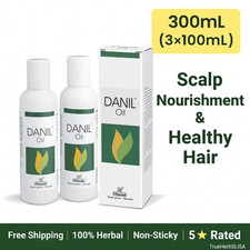 Charak Danil Ayurvedic Hair Oil 300mL for Scalp Nourishment Healthy Hair