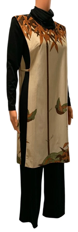 Mono y tabardo asiático TORI RICHARD Hawaii vintage años 70 para mujer 2 piezas - talla 6 Foto 2 de 4