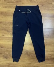 Figs Technical Collection Blue Scrub Pants Jogger Style Women  s Size M