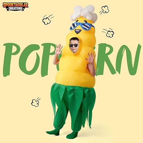 Disfraces inflables de Halloween para niños, disfraces inflables de maíz para pelo - Imagen 4 de 6