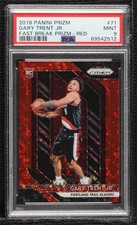 2018-19 Panini Prizm Fast Break Red 18/125 Gary Trent Jr #71 PSA 9 MINT 8uc