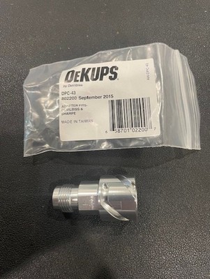Devilbiss DeKUPS DPC-43 802200 Devilbiss & Sharpe Paint Spray Gun Adapter