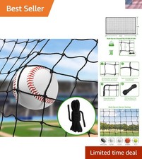 Easy-Install Heavy Duty Baseball Backstop Net...