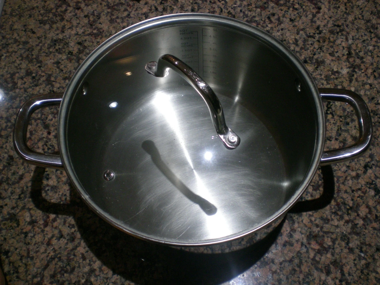 Martha Stewart 6 quart stainless steel pot with glass lid