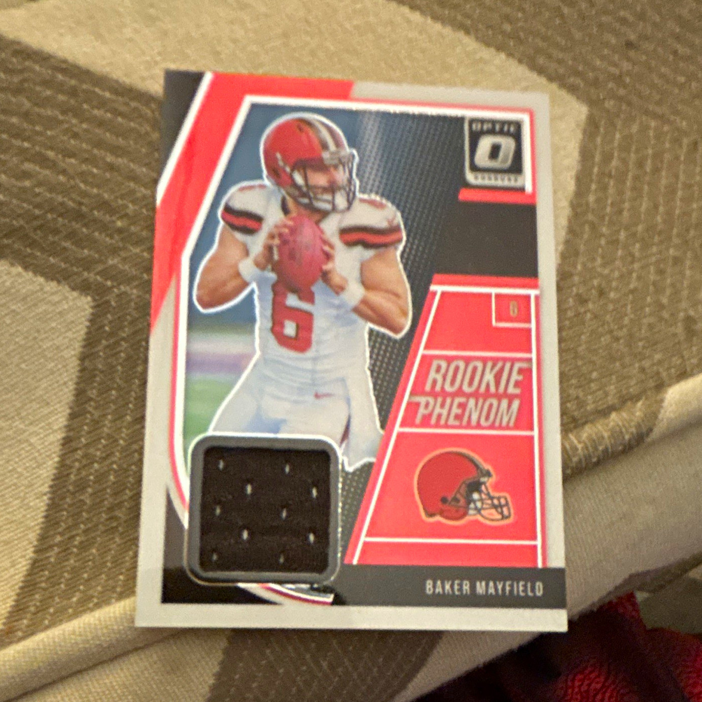 Baker Mayfield Panini Donruss Optic Rookie Phenoms Relics #BM Base