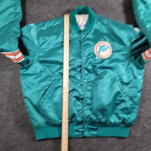 Giacca calcio vintage anni 90 Starter Pro Line Miami Dolphins raso taglia XL - Foto 9 di 19