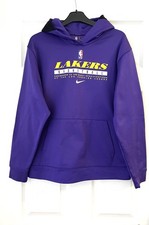 Nike Dri-FIT NBA Los Angeles Lakers Fleece Hoodie Jugend XL 13-15 Jahre Damen XS