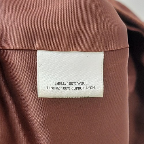 Eileen Fisher Jacket Womens Boiled Wool Full Zip Brown Size M Pockets READ! - Afbeelding 8 van 11