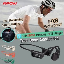 Mpow Bone Conduction Earphones Waterproof 32GB MP3 Swimming Bluetooth Headphones