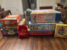 Family Friendly Board Game Lot of 9 Games including Mycelia, Labyrinth, Patterns