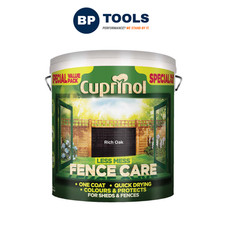 Cuprinol 5194070 Less Mess Fence Care Rich Oak 6 Litre