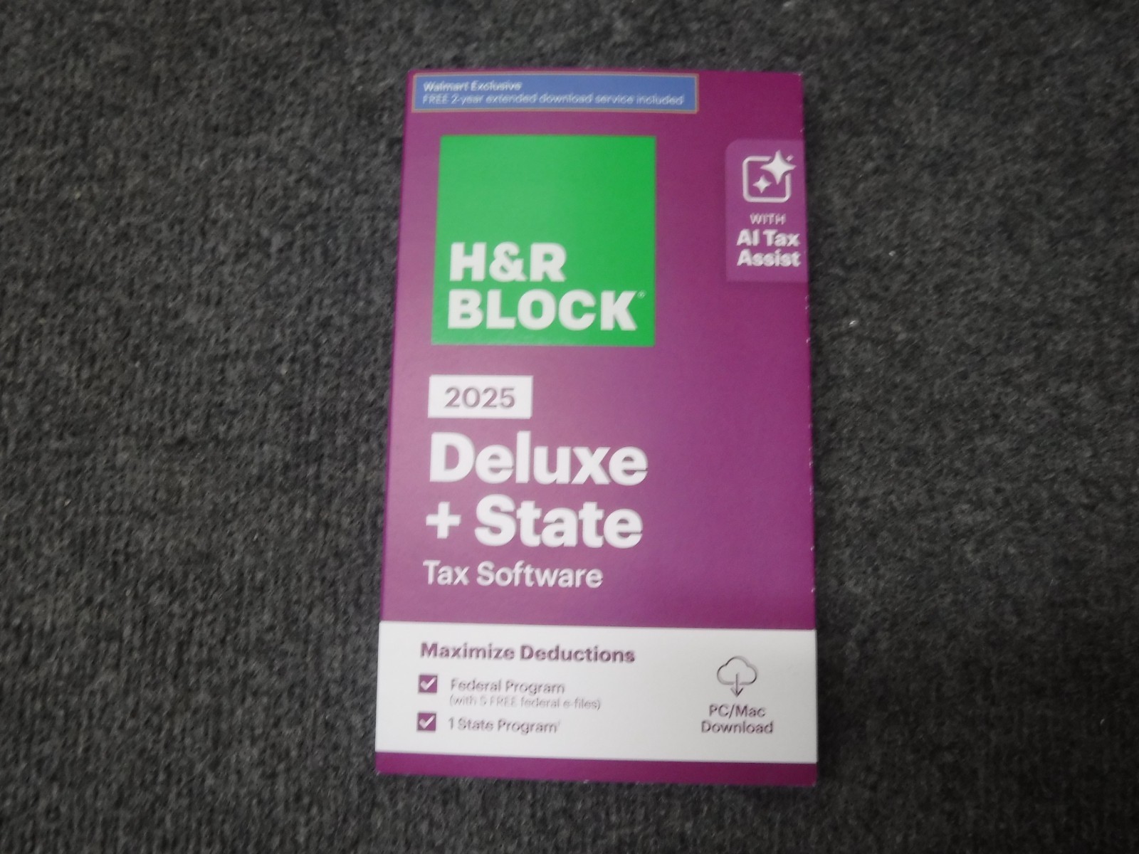*NEW* H&R Block 2025 Deluxe + State Tax Software – Shipped Box, Code Only