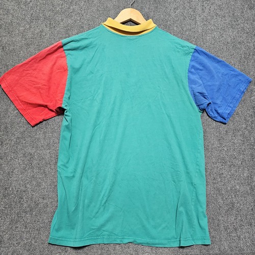 VTG 80s Kodak Camera Colorblock Polo Shirt Mens Film Short Sleeve 90s Canada - Picture 5 of 11