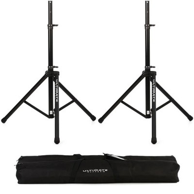Ultimate Support TS-80B Speaker Stand Pair with Bag - Black