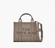 Marc Jacobs Tote Small Across body Hand Bag Strap BNWT Cement Full Leather