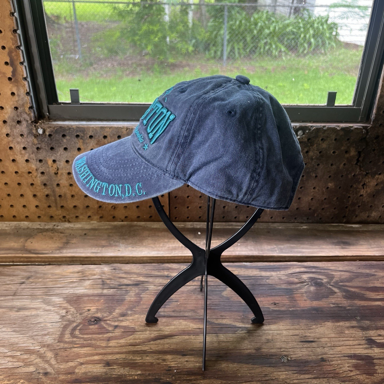 Authentic Washington DC Baseball Cap Hat Denim Tu… - image 5