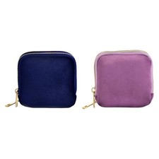 Travel Jewelry Case Organizer Elegant Carrying Portable Storage Bag Double Layer