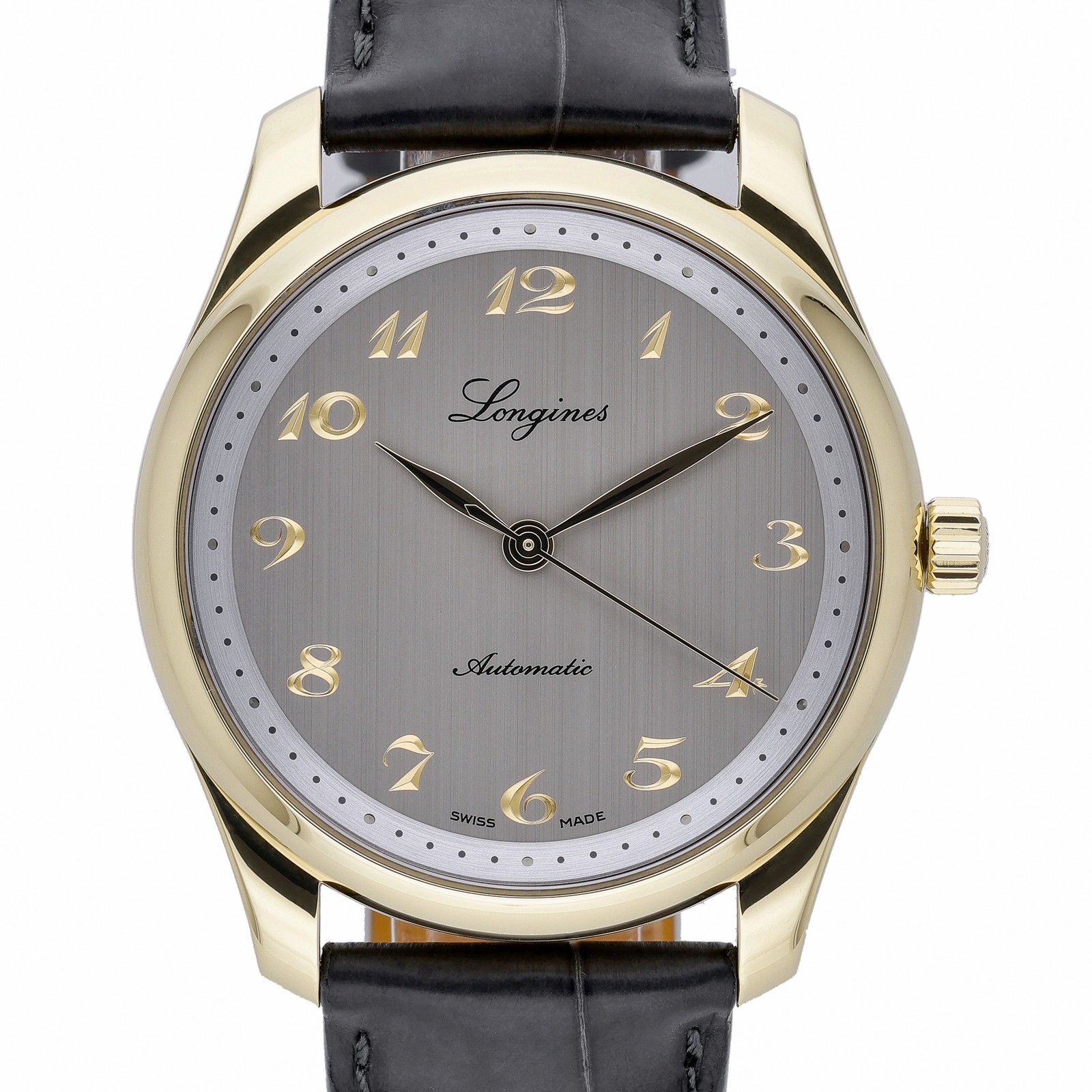 Longines Master Collection L27936732 with 40mm 18ct Yellow Gold case and Grey...