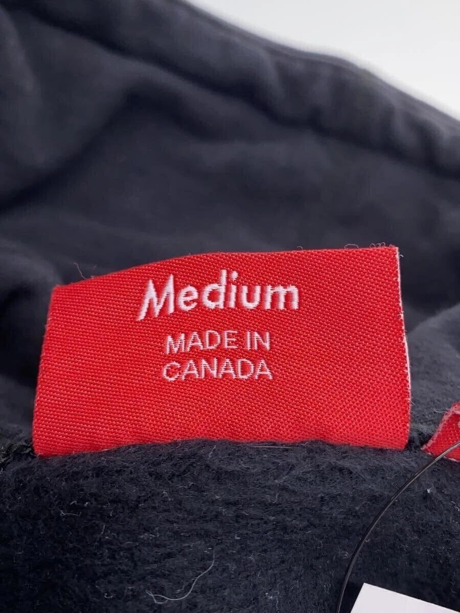 Felpa Supreme con cappuccio M cotone nero usata