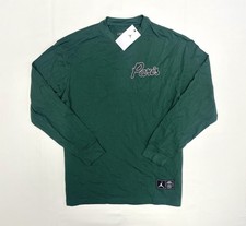 Top Air Jordan PSG Paris Saint Germain grafica manica lunga uomo verde medio